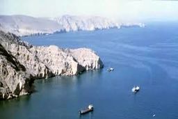 یک کشتی کانتینربر از تنگه هرمز عبور کرد