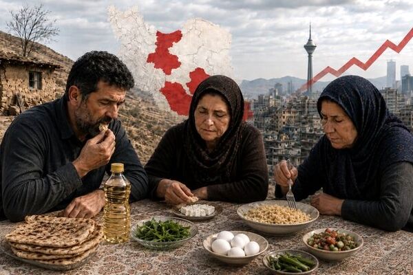 سونامی گرانی به سفره فقرا رسید/ عبور تورم خوراکی‌ها از مرز ۱۳۴ درصد/ ۱۱ استان درگیر تورم سه‌رقمی هستند + نمودار