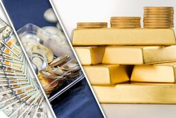 کاهش قیمت‌ها در بازار طلا، سکه و دلار