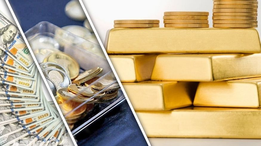 کاهش قیمت‌ها در بازار طلا، سکه و دلار