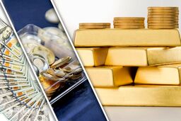 کاهش قیمت‌ها در بازار طلا، سکه و دلار
